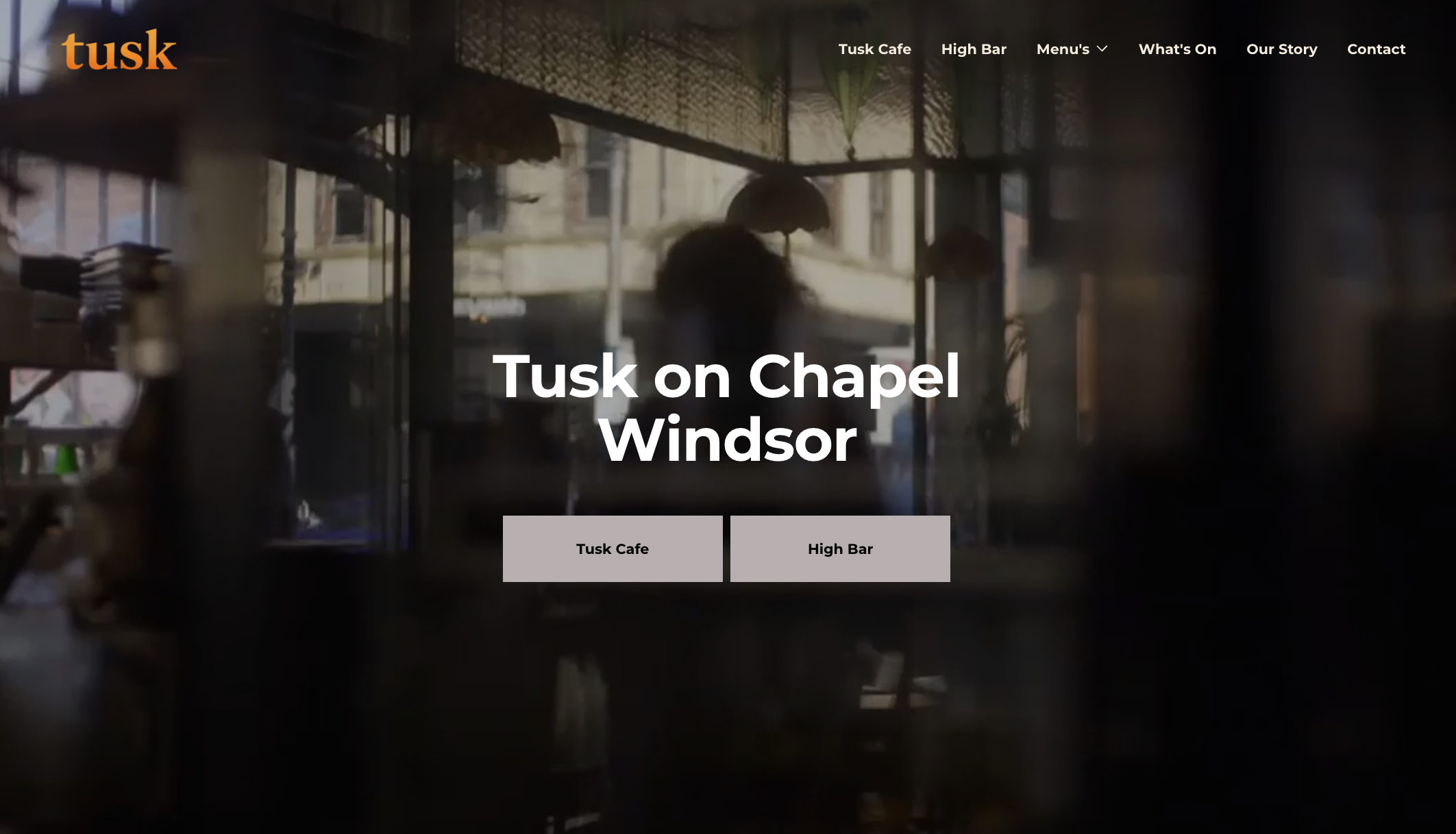 Tusk website homepage